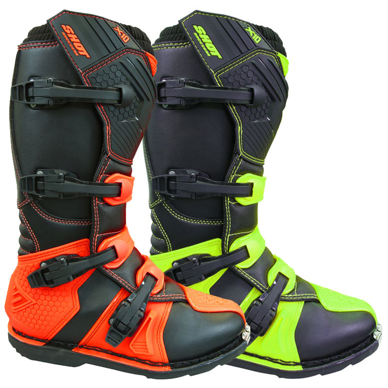 Bottes Motocross Enduro Shot X Fluo Fx Motors