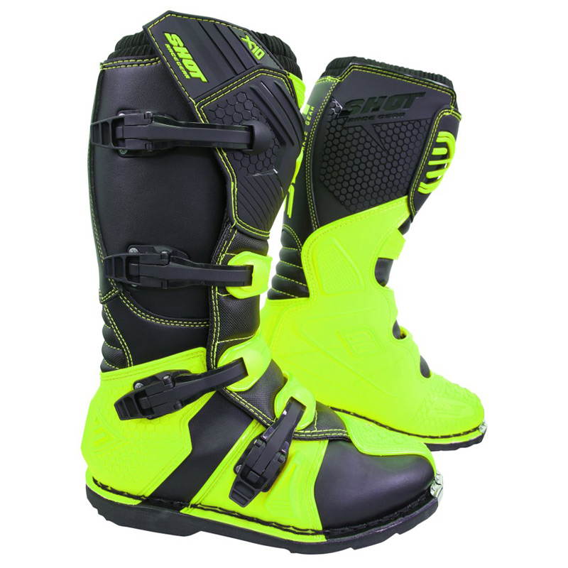 Bottes Motocross Enduro Shot X Fluo Fx Motors