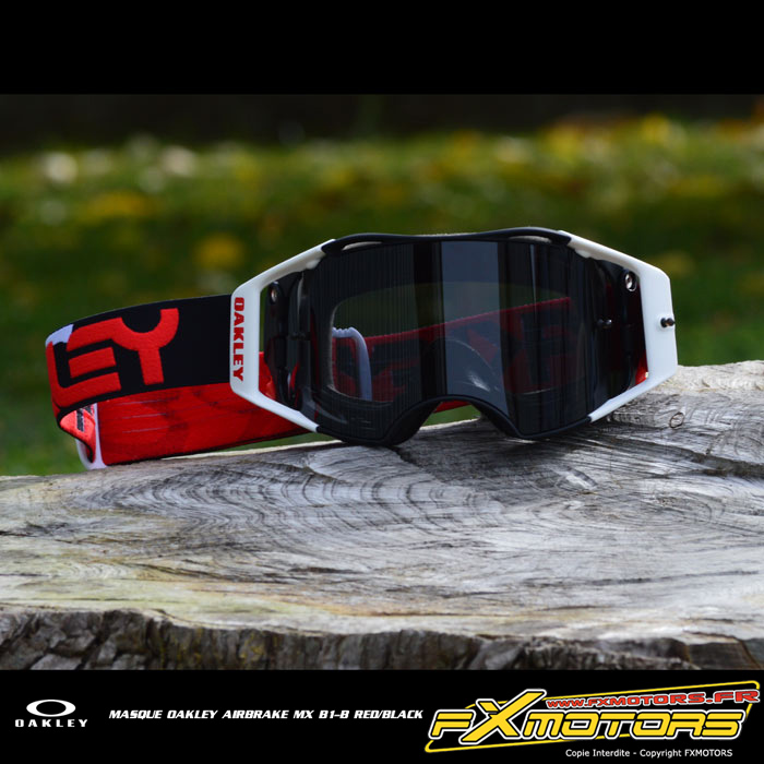 Masque Cross Oakley Airbrake Mx B1-B Red/Black - FX MOTORS