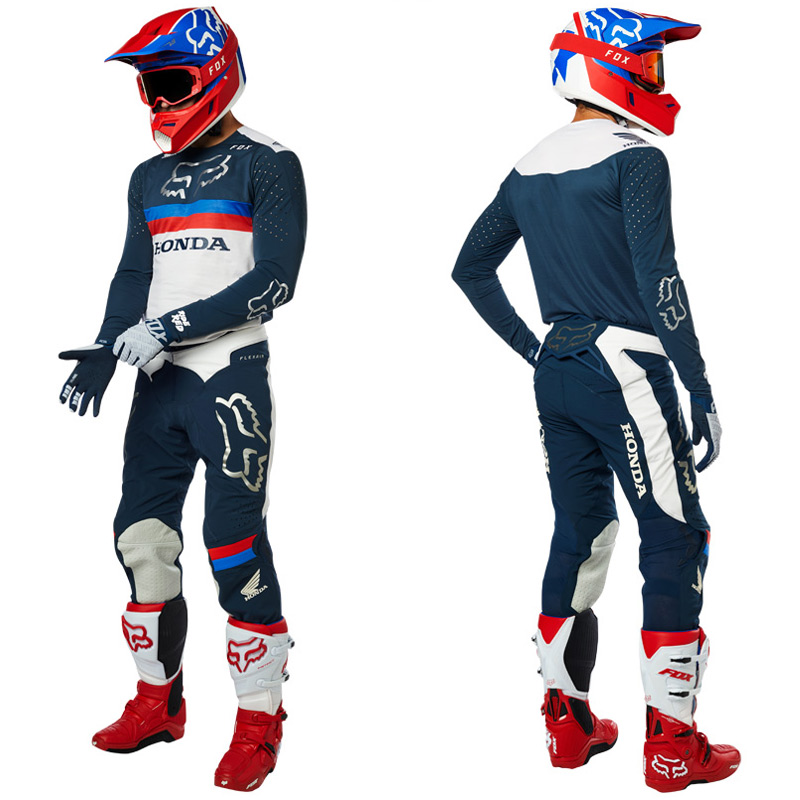 Tenue Cross Fox Racing Flexair Honda Bleu Marine 2019 FX MOTORS