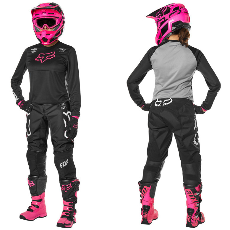 Tenue Cross Femme Fox Racing 180 Mata Noir Rose 2019 FX MOTORS