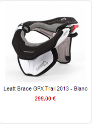 Leatt Brace GPX Trail 2013 - Blanc