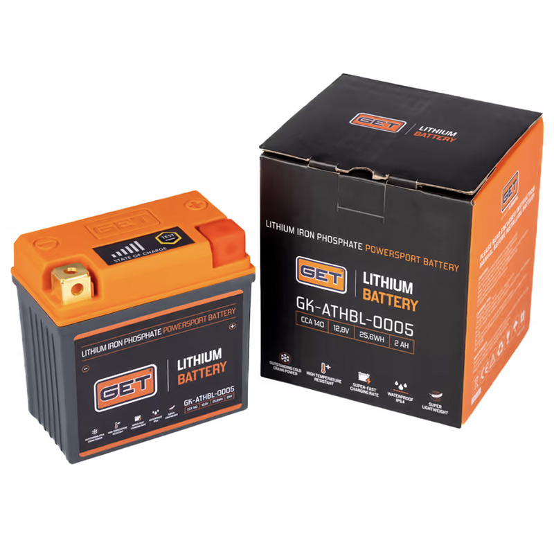 Batterie Lithium Fer Phosphate GET Motocross Enduro Pas Chere GK ATHBL 0005 FX