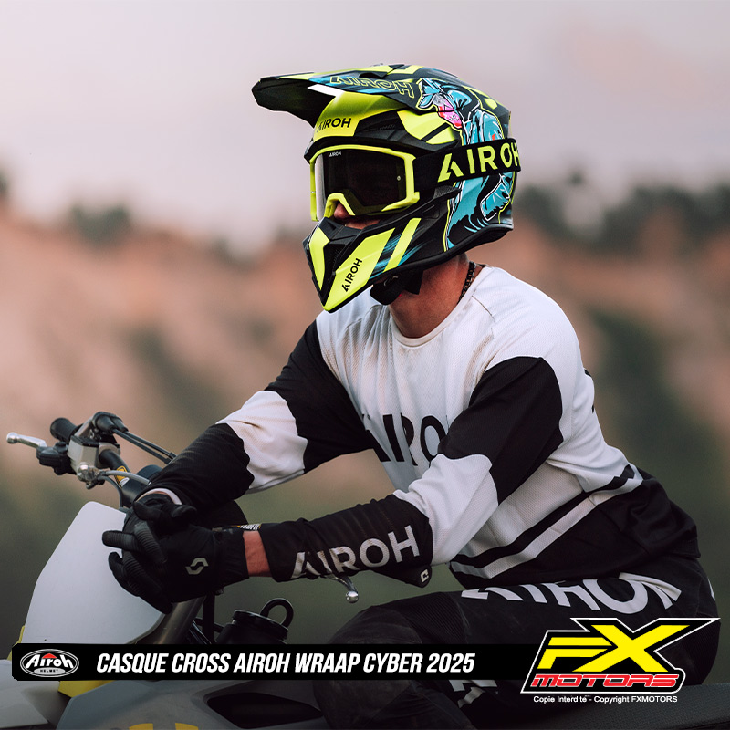 Casque Cross Airoh Wraap Cyber 2025 1 MX