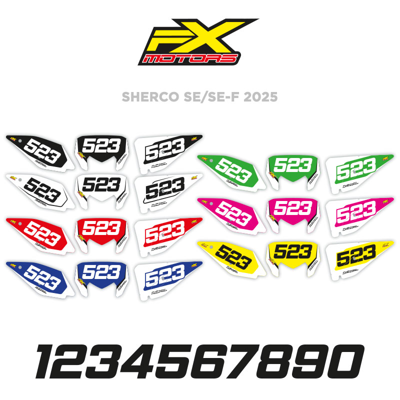 Fonds de Plaques Sherco Pure Enduro 2025 group