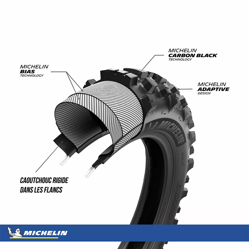 Pneu Avant Enduro Michelin Medium 2 Carcasse Flanc