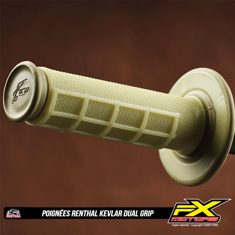 Poignees RENTHAL Kevlar Dual Grip Motocross Enduro Detail 