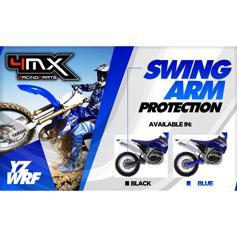 Protections Bras Oscillant YAMAHA YZ YZF WRF Bleu Noir Motocross Enduro 4MX