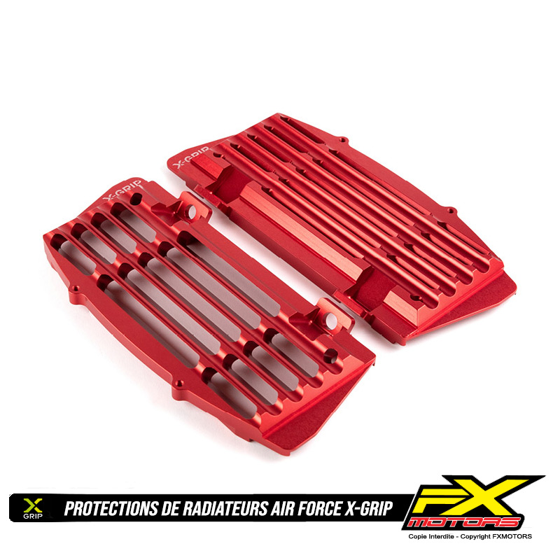 Protections de Radiateurs X GRIP Air Force GASGAS Rouge 