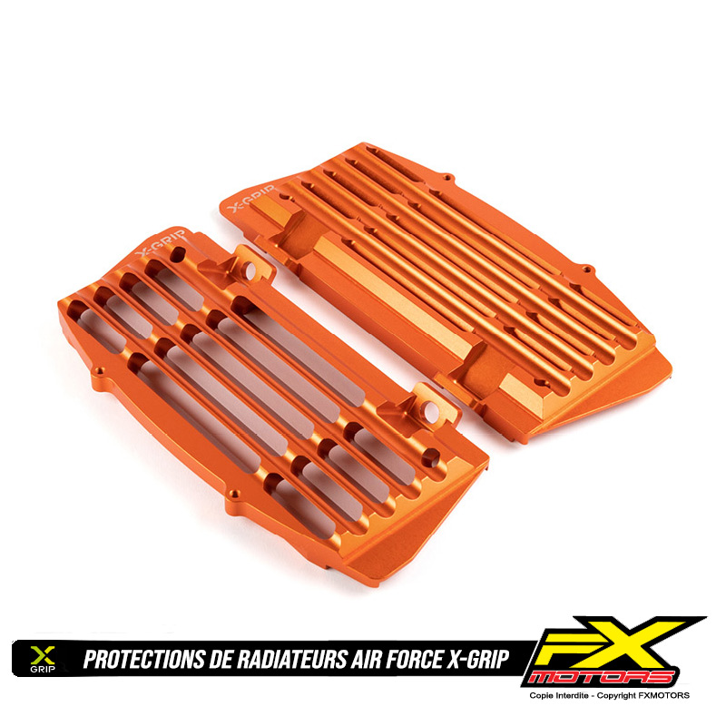 Protections de Radiateurs X GRIP Air Force KTM Orange 