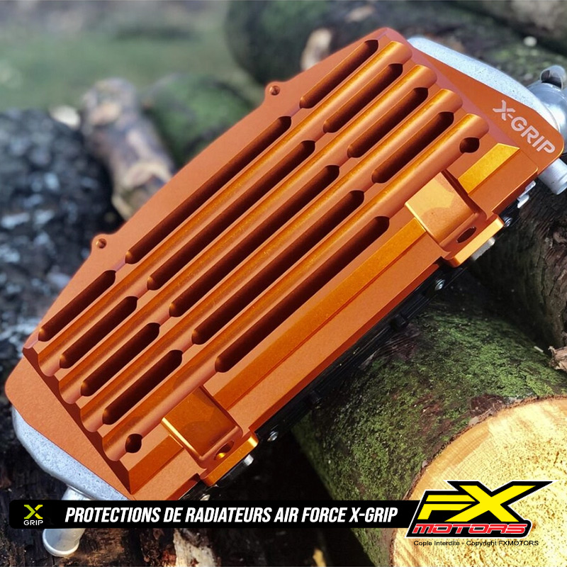 Protections de Radiateurs X GRIP Air Force KTM Orange Detail