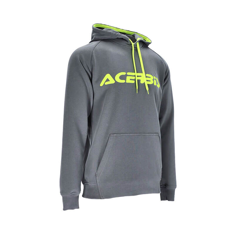 Sweat Capuche Acerbis Gris Profil