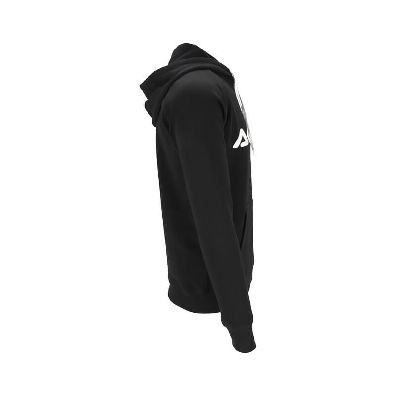 Sweat Capuche Acerbis Noir Blanc Manche1