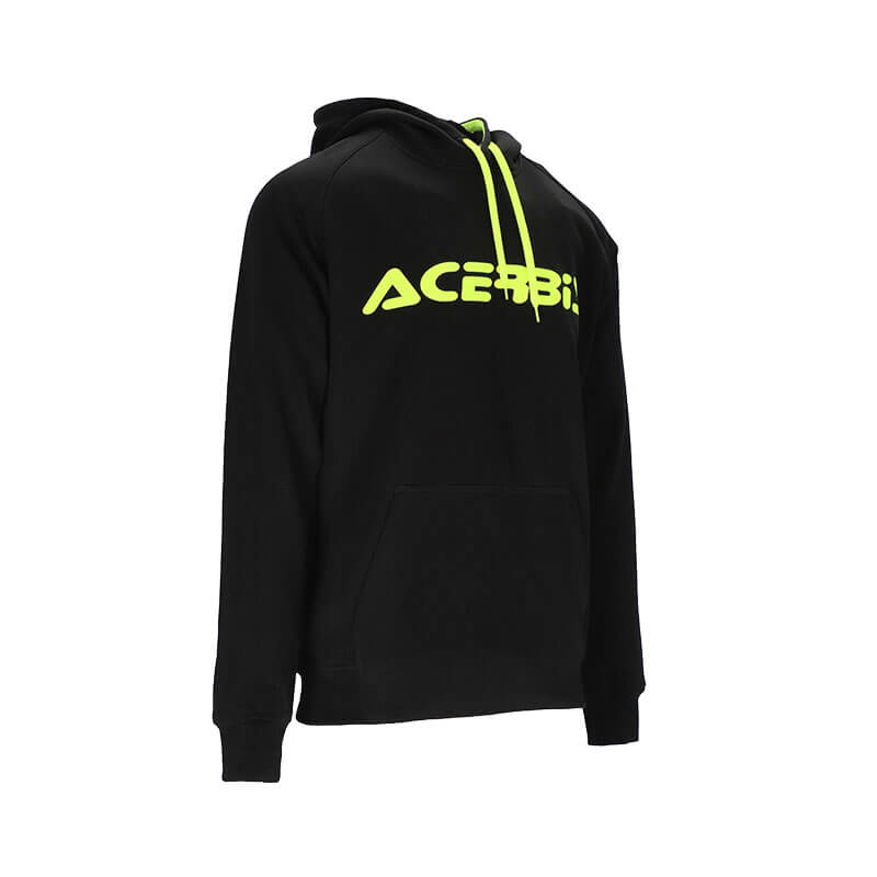 Sweat Capuche Acerbis Noir Jaune Poche