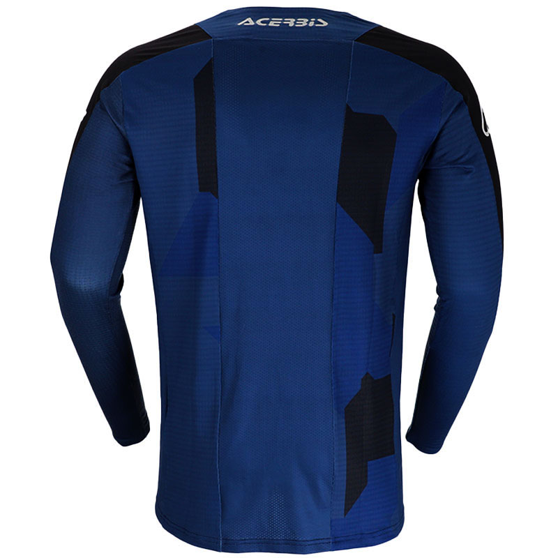 acerbis maillot x duro winter bleu orange cross motocross