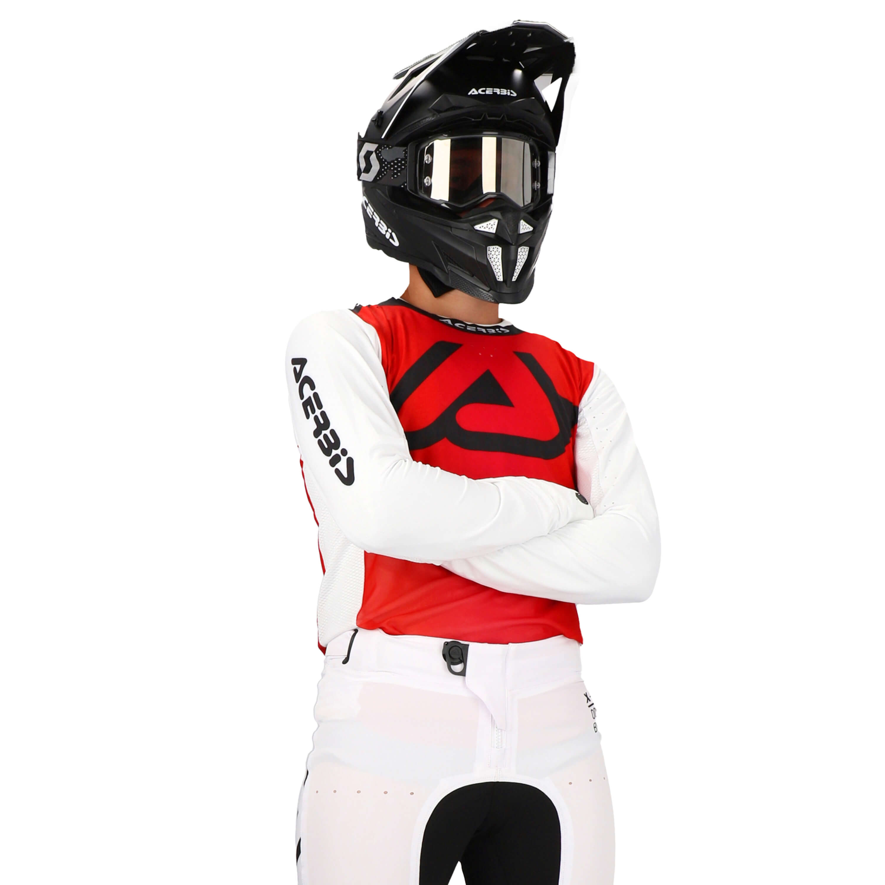 acerbis maillot x flex anaheim rouge blanc ensemble