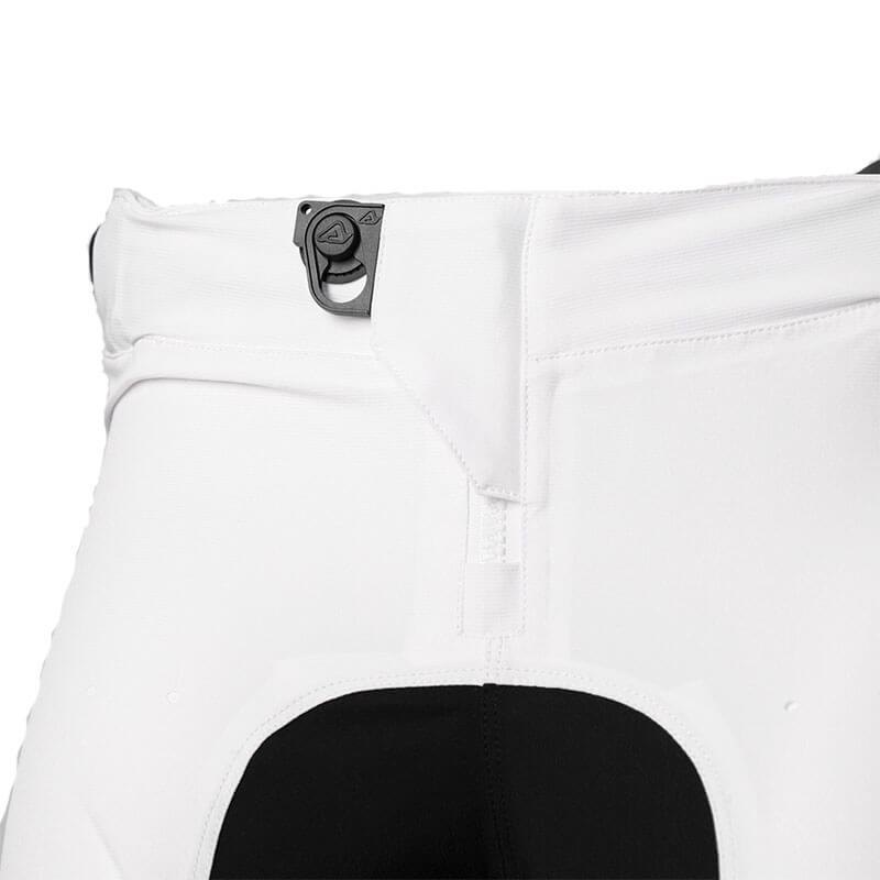 acerbis pantalon x flex anaheim blanc fermeture 