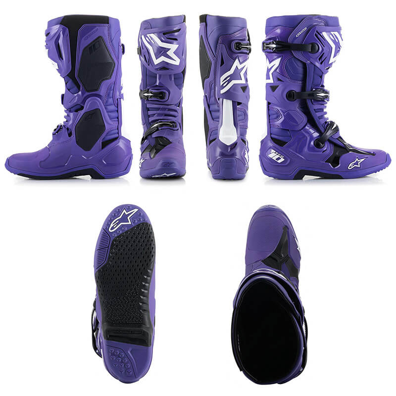 botte alpinestars tech 10 violet 2025 cross