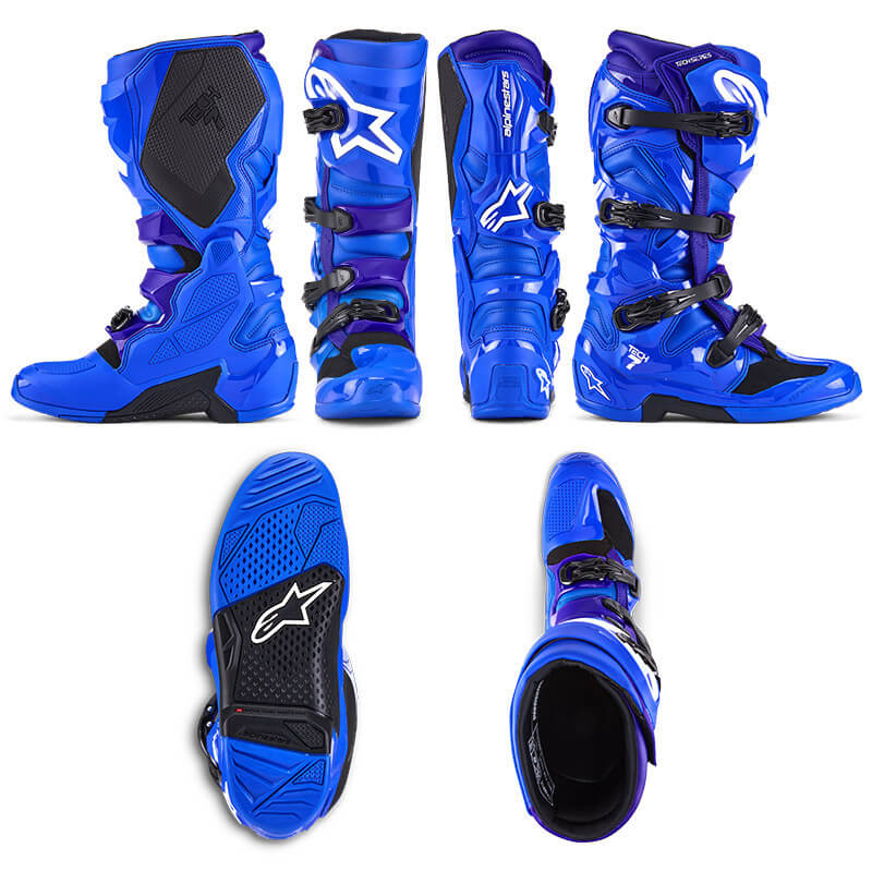 botte alpinestars tech 7 bleu 2025 cross