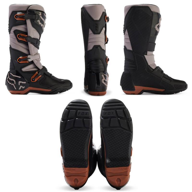 botte enduro fox racing comp x taupe 2024 quad destockage