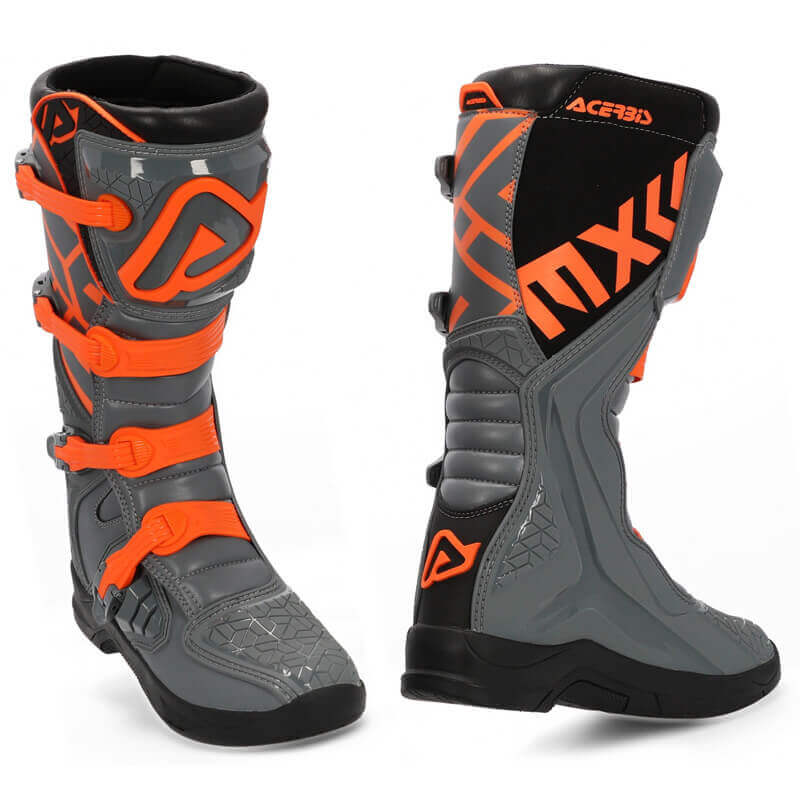 bottes acerbis x team gris orange 2024