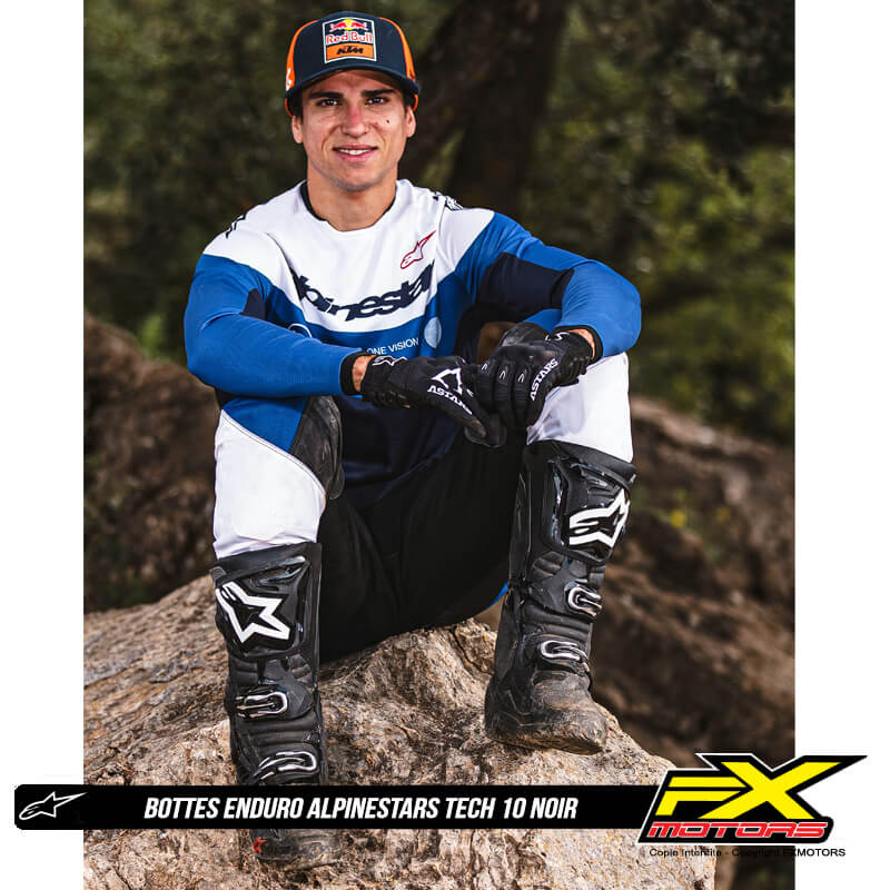 bottes alpinestars tech10 enduro noir 2025 quad