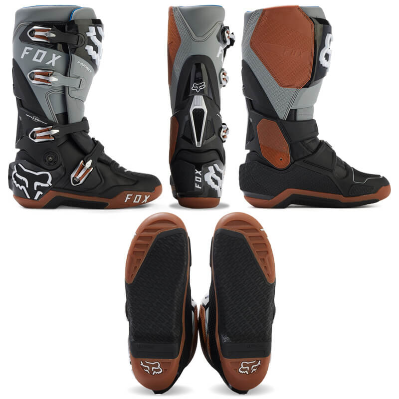 bottes cross fox instinct 2 0 gris 2024 motocross