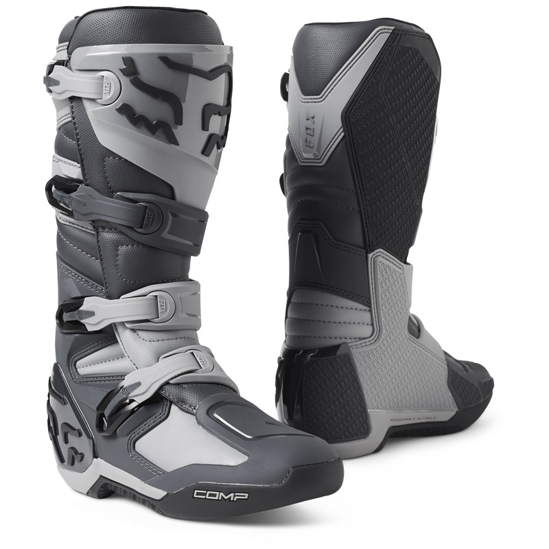 bottes cross fox racing comp 2023 gris mx cross