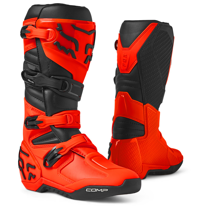 bottes cross fox racing comp 2023 orange mx cross.