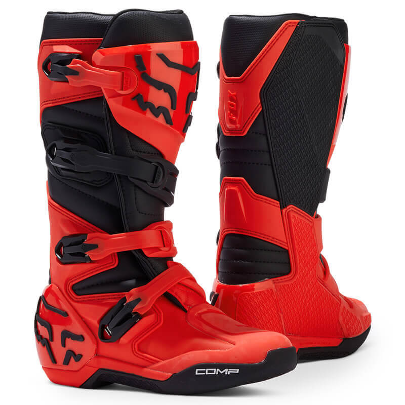 bottes enfant fox racing comp rouge 2025