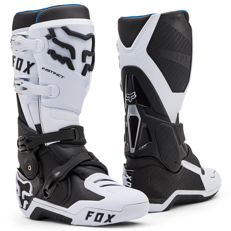 bottes fox racing instinct blanc noir 2025