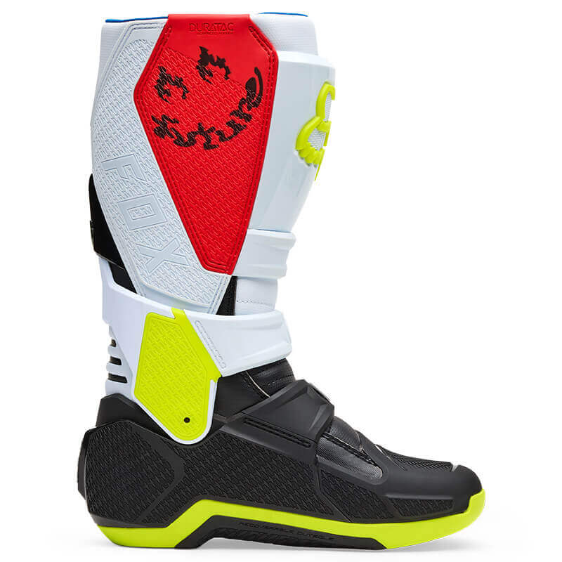 bottes fox racing motion hello future blanc 2025 motocross