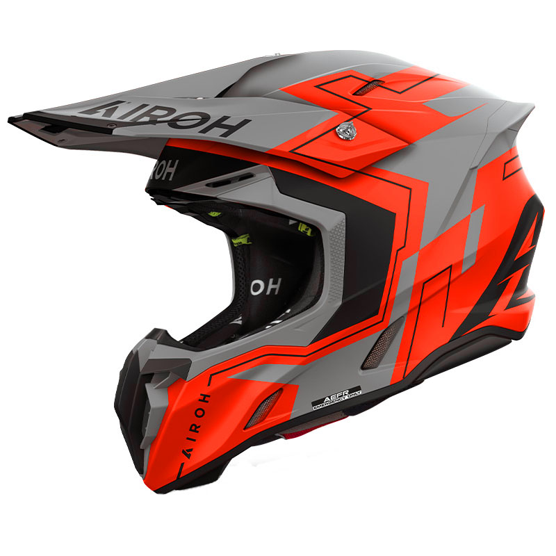 casque airoh twist dizzy orange fluo 2025