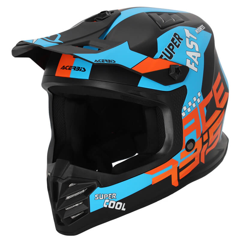 casque enfant acerbis profile bleu 2024 cross