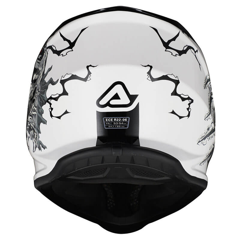 casque enfant acerbis profile dino blanc 2025 mx