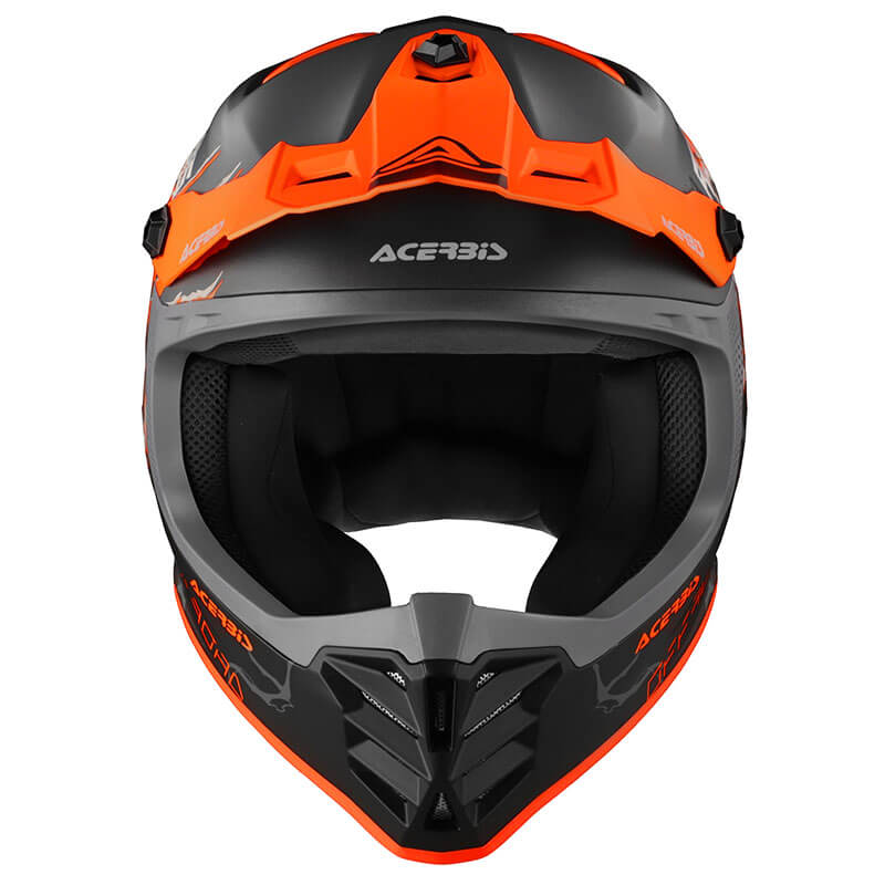 casque enfant acerbis profile dino orange 2025 motocross