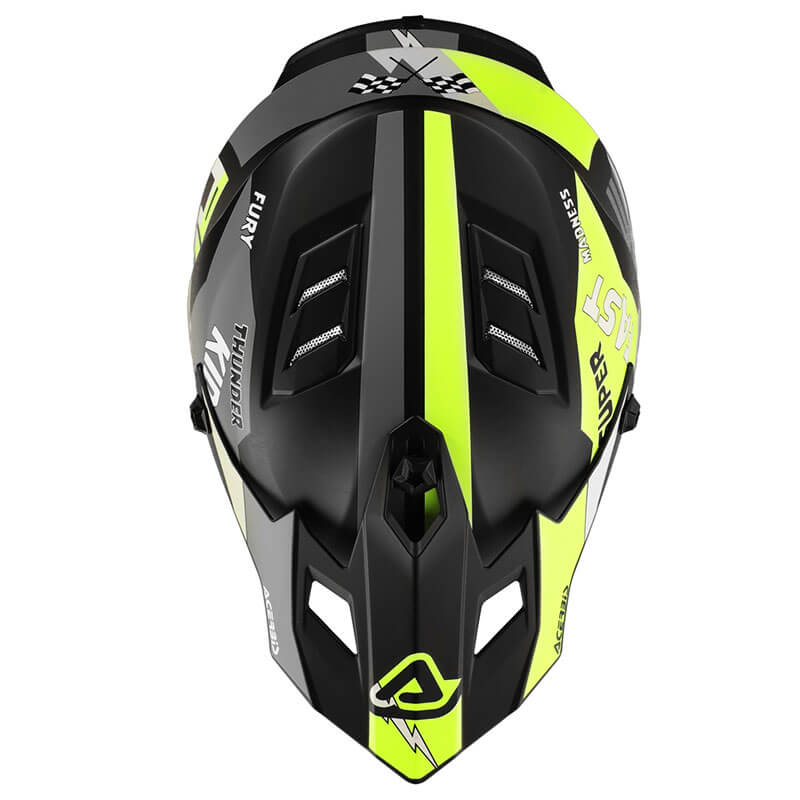 casque enfant acerbis profile jaune fluo 2025 mx