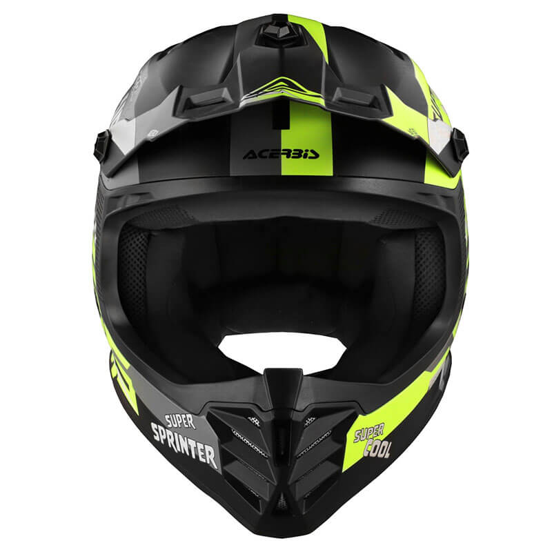 casque enfant acerbis profile jaune fluo 2025 sx