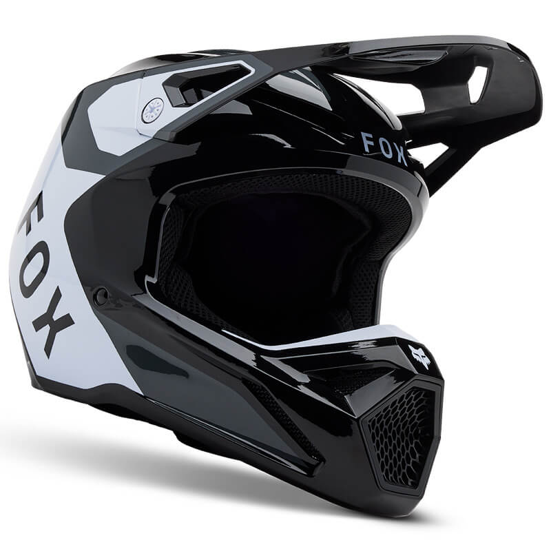 casque enfant fox racing v1 lean noir 2025 cross