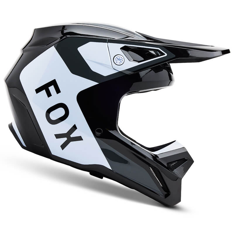 casque enfant fox racing v1 lean noir 2025