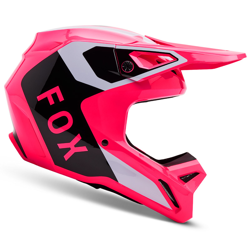 casque enfant fox racing v1 lean rose 2025