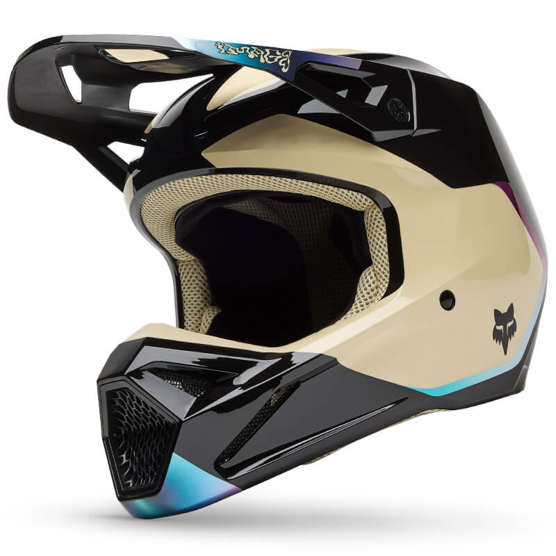 casque fox racing v1 hello noir 2025 cross