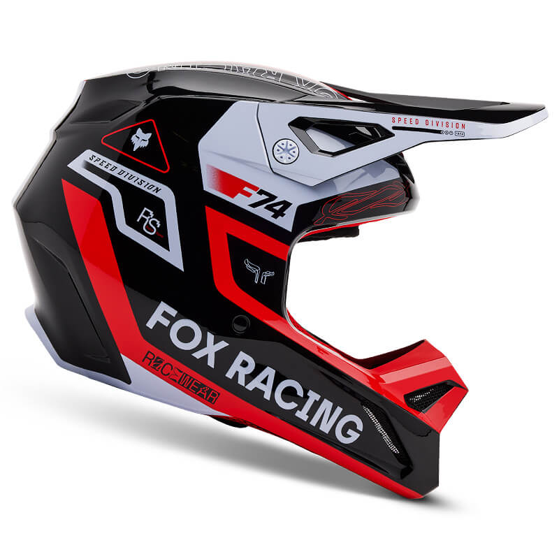 casque fox racing v1 race spec rouge 2025