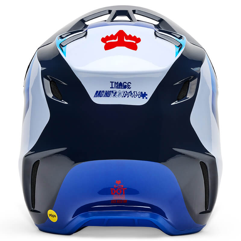 casque fox racing v3 fade bleu 2025 mips