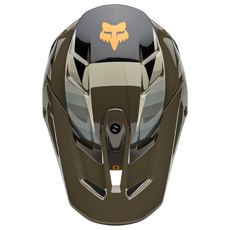 casque fox racing v3 fade marron 2025 mx