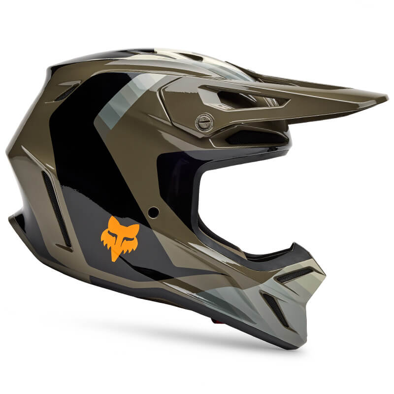 casque fox racing v3 fade marron 2025