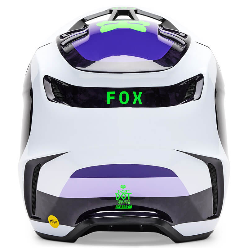 casque fox racing v3 rs grid noir violet 2025 mips