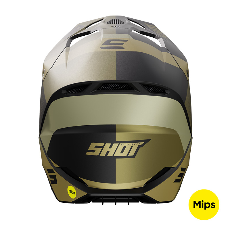 casque shot race ridge sand arriere