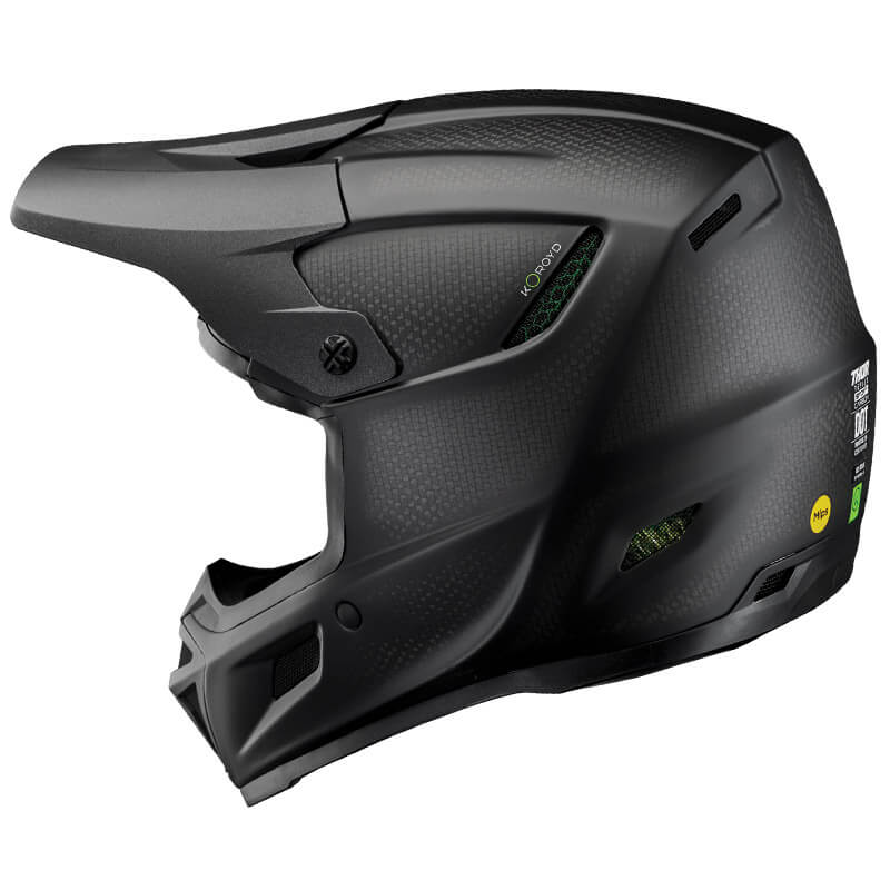 casque thor mx reflex sport crabon noir 2025 motocross