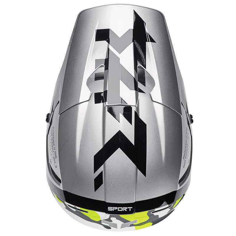 casque thor mx reflex sport riot gris 2025 enduro